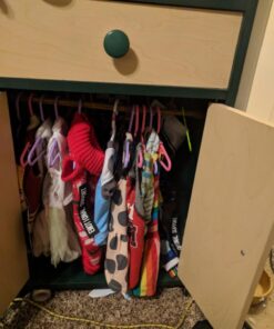 MyBrittany's 24 Pack 12 Pink 12 Purple Plastic Doll Hangers Fits 18 Inch Doll Clothes 19 71CQXVhvZfL