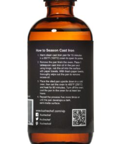 Alternative view of Organic Cast Iron Oil & Cast Iron Conditioner (8 oz) – Made from Flaxseed Oil grown and pressed in the USA – Creates a Non-Stick Seasoning on All Cast Iron Cookware 8 Fl Oz (Pack of 1)