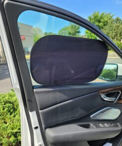 kinder Fluff Car Window Shade (4Pack)-The Only Certified Car Window Sun Shade for Baby Proven to Block 99.95% UVR - Mom's Choice Gold Award Winning - Car Seat Sun Protection 20x12in (51x31cm) 2 Semi Transparent + 2 Transparent 41 71CRmNXkz L