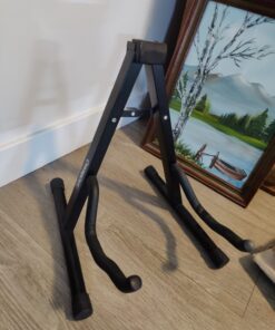 ChromaCast Folding A-Frame Guitar Stand for Acoustic and Electric Guitars with Secure Lock (CC-MINIGS),Black CC-MINIGS 41 71CRqq7Kp6L