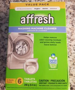 Affresh Washing Machine Cleaner, 6 Month Supply, Cleans Front Load and Top Load Washers, Including HE 22 71CSG1t0uzL