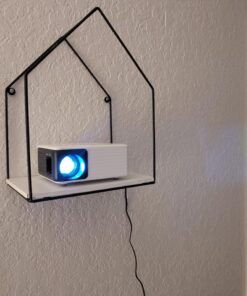 Mini Projector with WiFi and Bluetooth, 1080P Supported iPhone Projector with Projector Stand, Portable Movie Projector for Home Theater/Outdoor, Compatible with iOS/Android/Laptop/TV Stick/HDMI/PS5 Black 38 71CSfCAmMlL