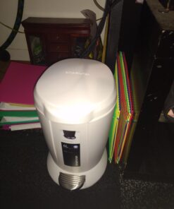 simplehuman Compact Round Bathroom Step Trash Can, 6 Liter / 1.6 Gallon, White Plastic 52 71CTecWmJHL