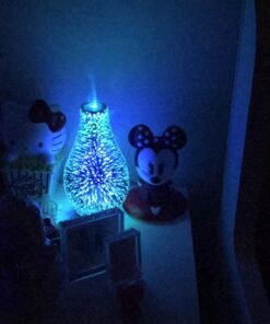 Porseme Essential Oil Diffuser 3D Glass Aromatherapy Ultrasonic Humidifier Cool Mist, Auto Shut-Off, Timer Setting, BPA Free for Home Office Hotel Yoga Gym Leisure SPA Gift 100ml B1-100ml Volcano 32 71CVNYL6oeL