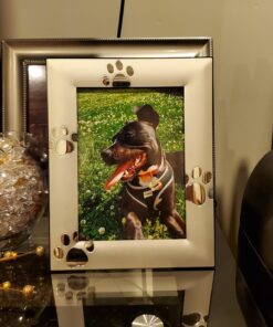 Skyway Puppy Dog Paw Print Pet Photo Picture Frame Silver - 5 x 7 22 71CVRai1VYL