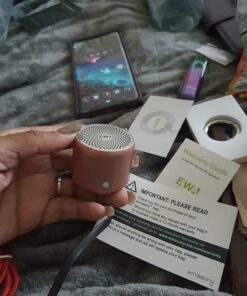 EWA A106 Portable Mini Bluetooth Speaker, Enhanced Bass and High Definition Sound, Portable Design, for iPhone, iPad,Nexus,Laptops and More (Rosegold) Rose Gold 56 71CVX7x6HpL