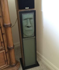 Tiki Head Tissue Box Cover - Green Face with Black Sides Black & Green 34 71CVzOo9naL