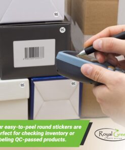 Royal Green Color Coding Labels Round Stickers - 1200 Pack, Small Circle Blank Labels for Easy Organizing Labels, Jars, Supplies, Boxes, Inventory for Office & Home - 15 Sheets, 1/2 Inch, Red 11 71CWGHcEEhL