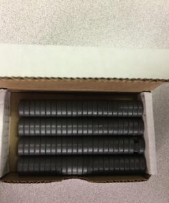 Creative Hobbies 100 Pcs Industrial Ceramic Circle Magnets 11/16 Inch Flat - 18mm Round Disc - 3/16" Thick - Ferrite Magnets Bulk for Crafts, Science & Hobbies, Refrigerator or Whiteboard 28 71CWH qec2L