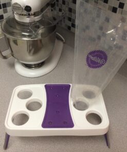 Wilton Decorating Bag Stand - Organize Icing Bags for Easy Reach and Quick Treat Decorating, Holds Flower Nails to Dry Buttercream Flowers, 6-Cavity 29 71CWwfkPgRL