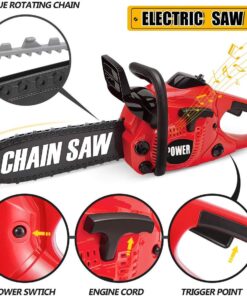 Liberty Imports Power Construction Tool Electric Chainsaw Toy Play Set with Rotating Chain and Realistic Sounds - Kids Pretend Construction Garden Yardwork 18 71CXVO801RL