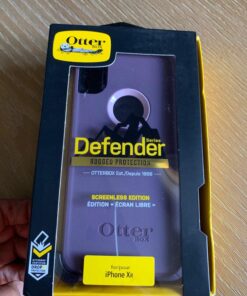 OtterBox DEFENDER SERIES SCREENLESS EDITION Case for iPhone Xr - Polycarbonate, Built-in Screen Protector, Retail Packaging - PURPLE NEBULA (WINSOME ORCHID/NIGHT PURPLE) 37 71CXtFzAqNL