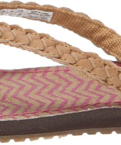 Sanuk Women's Poncho Viva Flip-Flop 7 Tan/Fuchsia Congo 4 71CYLrL8wdL