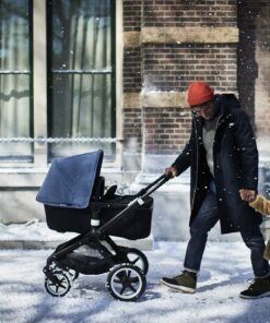 Bugaboo Fox Complete Full-Size Stroller, Black - Fully-Loaded Foldable Stroller with Advanced Suspension and All-Terrain Wheels 24 71CYesWNYL