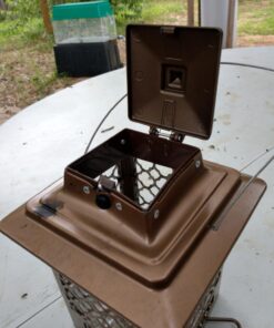 Stokes Select Bird Feeder, Metal Hopper Bird Feeder, 4 Feeding Ports, 3.6 lb Bird Seed Capacity, Copper Finish 41 71CYtEhB YL