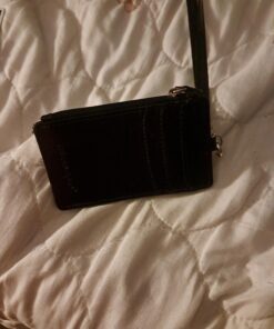 Badge Holder with Zipper, Wisdompro School Supply 2-Sided PU Leather College ID Badge Holder with 1 ID Window, 4 Card Holder Slots, 1 Side Pocket and 20 Inch Leather Neck Strap Lanyard -Vertical Black Vertical 37 71CZd61gKDL