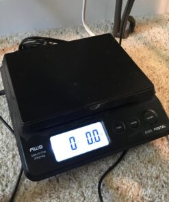 AMERICAN WEIGH SCALES Digital Shipping Postal Scale, Package Postage Scale 55lbs. x 0.01lbs. (Black), PS-25 37 71CZscbb KL