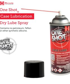 Hornady One Shot Case Lube with DynaGlide Plus, 5 oz - A Clean, Non-Sticky, & Easy to Use Aerosol Spray Lubricant Dry Film with No Petroleum Wax to Contaminate Powder or Primers -Quick Dry Lube Spray 10 71Cbbt4HqHL
