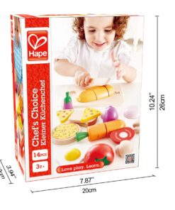 Hape Chef's Choice Wooden Play Food Basics Set 13 71CbeOkmFaL