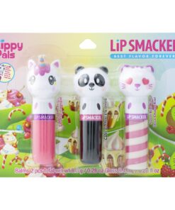 Lip Smacker Lippy Pals Flavored Lip Balm | Unicorn, Bunny, Llama | Clear Matte | for Kids Stocking Stuffer Christmas Gift | Set of 3 Foxy Apple / Hoppy Carrot Cake / Straw-Ma Llama Berry 0.28 11 71CbfcyWQL