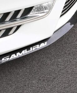 Front Lip ,HengJia Auto Parts 2.5m/8.2ft Car carbon fiber front lip,Front Bumper Lip ,Carbon Lip ,Side Skirt, front lip spoiler 100% waterproof protection(Carbon black) 33 71Cc fo1sdL