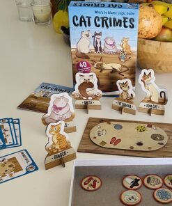 ThinkFun Cat Crimes Brain Game and Brainteaser, for Boys and Girls,1 player, Age 8 and Up - A Smart Game with a Fun Theme and Hilarious Artwork 50 71CcsO4jsLL