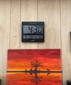 SHARP Atomic Clock - Atomic Accuracy - Never Needs Setting! - Jumbo 3" Easy to Read Numbers - Indoor/Outdoor Temperature Display with Wireless Outdoor Sensor - Battery Powered - Easy Set-Up!! 22 71CdhkElNmL