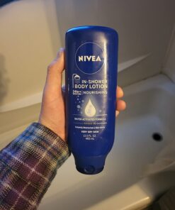 NIVEA Nourishing In Shower Lotion, Body Lotion for Dry Skin, 13.5 Fl Oz Bottle 26 71CePaAoiML