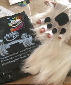 elope White Kitty Polar Bear Rabbit Costume Fingerless Paws Standard 8 71CesFO4PsL