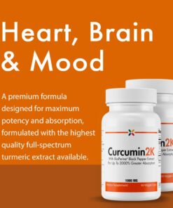 Stop Aging Now - Curcumin2K Formula with BioPerine Black Pepper Extract for Up to 2000% Greater Absorption - 60 Veggie Caps 8 71Cf4L5fLcL