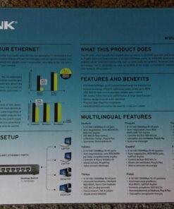 TP-Link 8 Port Gigabit Ethernet Network Switch | Plug and Play | Desktop or Wall-Mount | Plastic Case Ethernet Splitter | Fanless | Traffic Optimization | Unmanaged (TL-SG1008D),Black 30 71CfacnMfkL