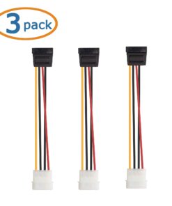 Alternative view of Cable Matters 3-Pack 4 Pin Molex to SATA Power Cable (SATA to Molex) - 6 Inches