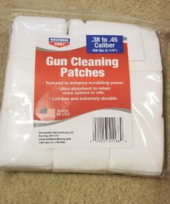 Alternative view of Birchwood Casey 2 1/4" Square Durable Lint Free Absorbent Gun Maintenance Cleaning Patches for .38 to .45 Caliber - Pack of 500