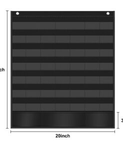 Godery Boho Calendar Pocket Chart for Classroom Cards Add-On School Supplies Teacher Decorations Bulletin Board Pre-K to 6th Grade, Black-1 Boho Black-1 19 71Ch2XvxmPL