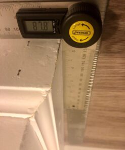 General Tools Digital Angle Finder Ruler #822 - 5" Stainless Steel Woodworking Protractor Tool with Large LCD Display 5-Inch 32 71ChYyBBKL