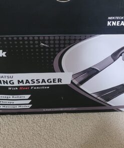 Shiatsu Neck and Back Massager with Soothing Heat, Nekteck Electric Deep Tissue 3D Kneading Massage Pillow for Shoulder, Leg, Body Muscle Pain Relief, Home, Office, and Car Use Black 42 71Cho5Ce36L