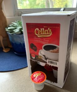 Cella's Chocolate Cherry Flavored Coffee, Compatible With 2.0 Keurig K Cup Brewers, 40 Count (Pack of 1) 29 71ChrwP8x3L