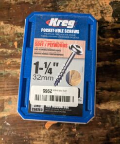 Kreg SML-C125-500 Zinc Pocket-Hole Screws, 1 1/4 Inch #8 Coarse Thread, Maxi-Loc Head (500 Count) 20 71CimxsqtPL