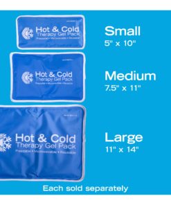 Roscoe Medical Gel Ice Packs Reusable and Cold Packs for Injuries Reusable, Shoulder Ice Pack, Knee Ice Pack, Hot and Cold Pack, Ice Pack for Back, 7.5 x 11 Inches, Medium Ice Pack Medium, 7.5" x 11" 13 71CiwMKpErL