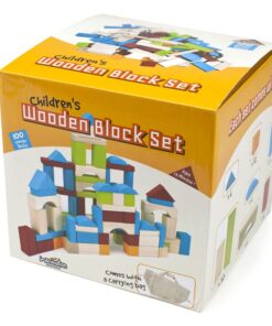 Imagination Generation 100 Piece Natural Wooden Building Block Set with Carrying Bag – Children's Deluxe Stacking Toy Set 19 71Cj6gWq36L