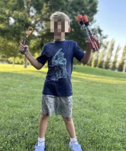 Toy Rocket Launcher for Kids: Outdoor Toys Slingshot Rockets Launchers - Best Gifts for Boys & Girls All Ages 8 & Up - Stocking Stuffers & Boy Gifts for 8 9 10 11 12 Year Old Boys Gift Ideas Orange 24 71CjGdQ12rL