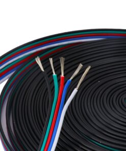 LEDENET 22AWG 5pin 33FT 10m Extension Cable Line Flexible Wire Extension Conductor Cord for 5 Color RGBW LED Strip Lights Wire 3528 5050 9 71CjZ3xvkOL