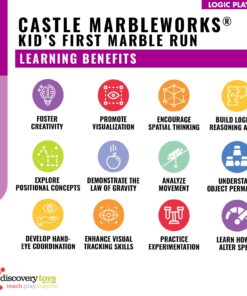 Discovery Toys Castle MARBLEWORKS® Marble Run | Kid-Powered Learning | STEM Educational Building Block Toy Learning & Childhood Development 2 Years Old and Up 12 71CjsIMTw7L