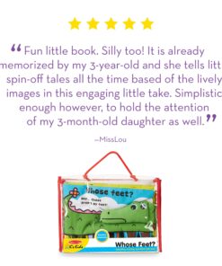 Melissa & Doug Soft Activity Baby Book - Whose Feet?, 2000+ toys - 1 EA, Multi color 22 71CkbfBplML 1