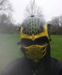 COOL Wire Mesh Full Face Protection Paintball CS Airsoft Black Skull Mask Halloween PROP Cosplay L636 9 71Ckq6pyz L