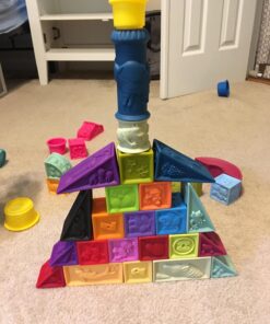 B. toys- Alphabetical Sort & Stack Developmental Baby Blocks- 26 soft blocks for kids & babys- Elemenosqueeze- 6 months + Baby Blocks Set 1 50 71ClMEaHjOL 1