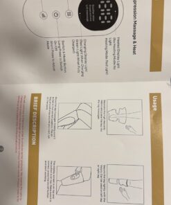 LINGTENG Leg Massager, Calf Air Compression Massager with Heat, Cordless Leg Massager for Circulation and Pain Relief, Calf Massager with 3 Intensities, Gifts for Women (Only Single) Black 38 71ClSYQcEsL