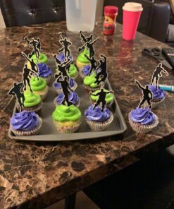 Birthday Cupcake Toppers – 48 Pieces Dance Floss Cake Decoration Party Supplies – Cupcake Toppers for Boys – Perfect for Kid’s Birthday Parties, Sleepovers, School Party, Game Night. 31 71CllkqBiML