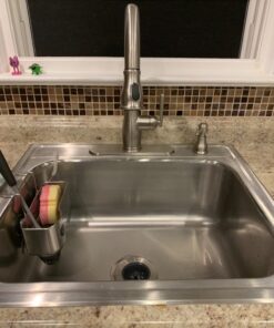 simplehuman Sink Caddy Sponge Holder, Brushed Stainless Steel Full-Size 35 71Cm7gycUL