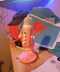 ZealSound Gaming USB Pink Microphone with Quick Mute for Phone Computer PC PS5,Studio Mic with Gain Control,Echo&Monitor Volume Adjust for Streaming Vocal Recording ASMR Podcast Video K66 32 71CmAusLXVL